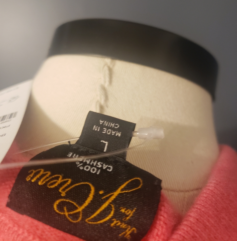 J.Crew BG933 Cashmere Men's Pink Polo Shirt Sweater - Picture 7 of 9